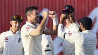 James Anderson equals record as West Indies bowled out for 289